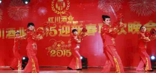 甘肃陇南市成县红川酒业举办2015年迎新春联欢晚会